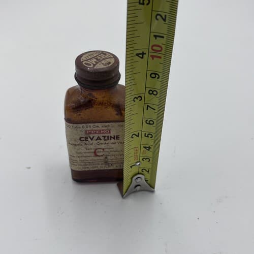 Vintage 1950's PREMO Cevatine Bottle Advertising EMPTY #1194 - Thumbnail 5