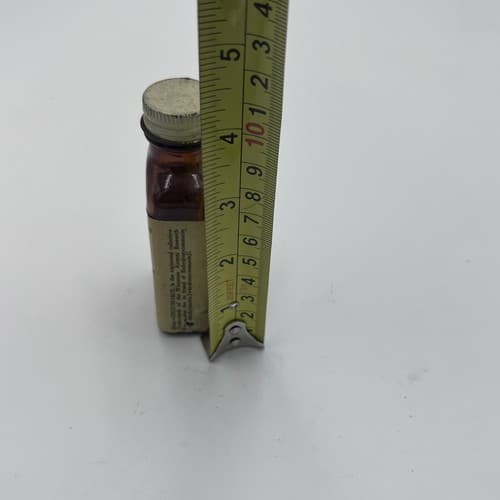 Dicumarol Amber Glass Bottle 4" Lilly *** EMPTY NOT FOR CONSUMPTION *** - Thumbnail 6