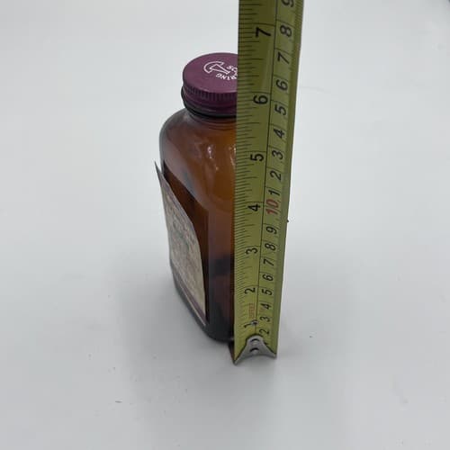 RARE 1950's DORMISON Schering Amber Bottle EMPTY, NO CONTENTS , FOR DISPLAY - Thumbnail 5