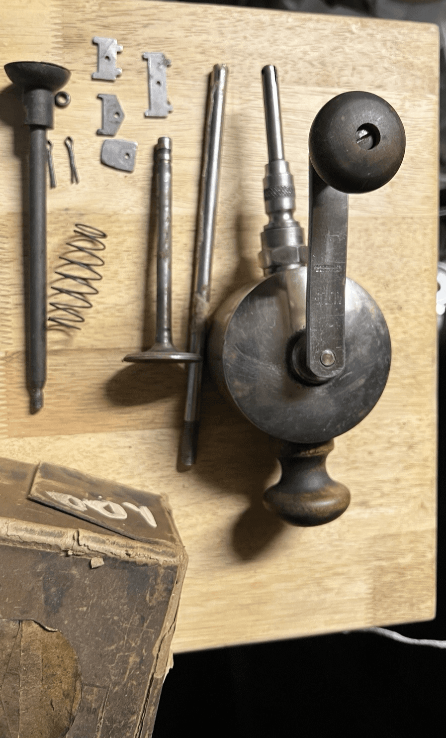 1912 Albertson Sioux Manual Valve Grinder #400 Tool USA Original Box - Thumbnail 2