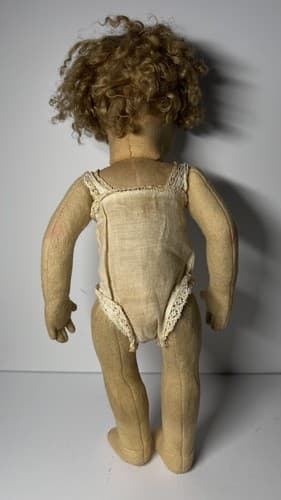 Beautiful And Rare 13" Blue Eyes Early Lenci Doll Felt original outfit - Thumbnail 18