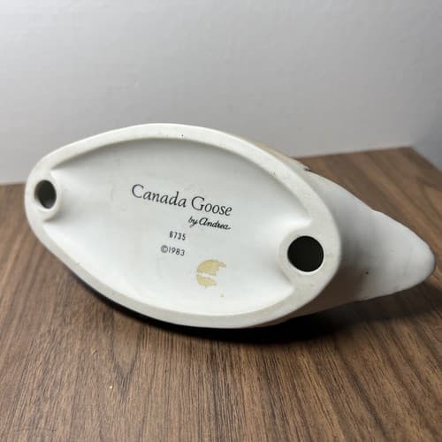 1983 ANDREA by SADEK "CANADA GOOSE" # 6735 - PORCELAIN 7" X 3" - Thumbnail 6