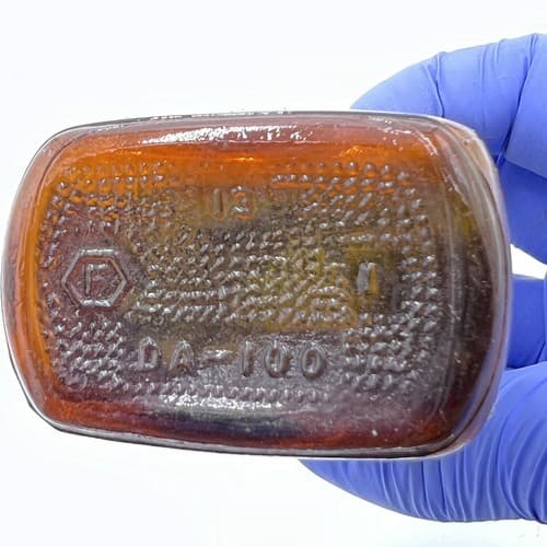 Vintage Lilly Amidophen Amber Glass Medicine Bottle for Display /Collectible - Thumbnail 5