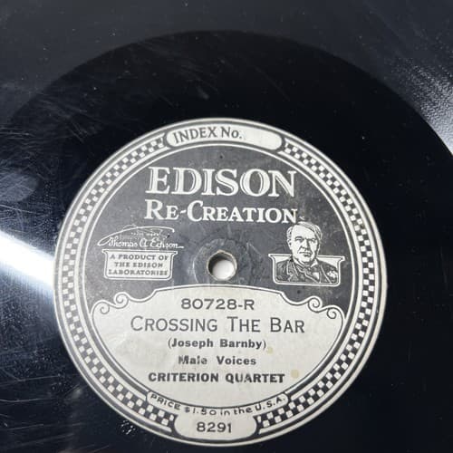 EDISON Recreation DIAMOND DISC 80728-R Crossing the bar/we're going home tomorro - Thumbnail 5
