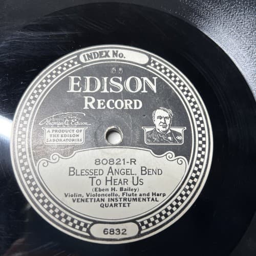 Venetian Instrumental Quartet - EDISON 80821 - True Love & Blessed Angel, Bend - Thumbnail 5