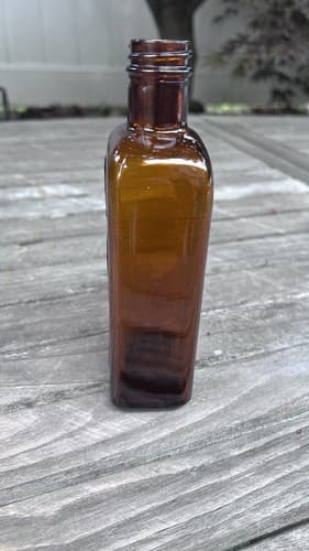 Antique Medicine Bottle Orange Amber Embossed Otis Clapp & Son Inc. - Thumbnail 2