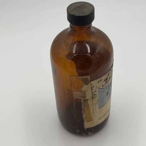 RARE Vintage Mallinckrodt AMYL ACETATE Amber bottle EMPTY - Thumbnail 3