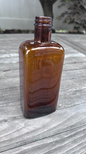 Antique Medicine Bottle Orange Amber Embossed Otis Clapp & Son Inc. - Thumbnail 3