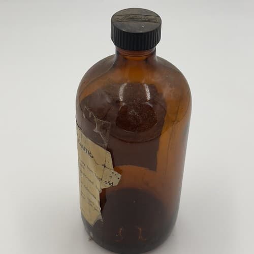 RARE Vintage Mallinckrodt AMYL ACETATE Amber bottle EMPTY - Thumbnail 5