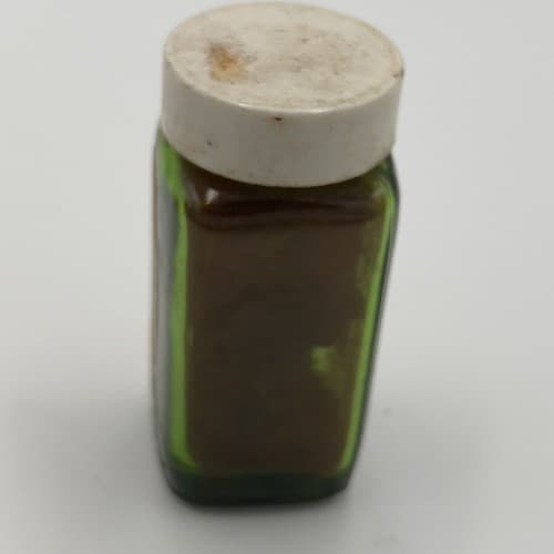Antique McNeill Fluorescein Sodium Merck Pharmacy Medicine Bottle Label Green - Thumbnail 4