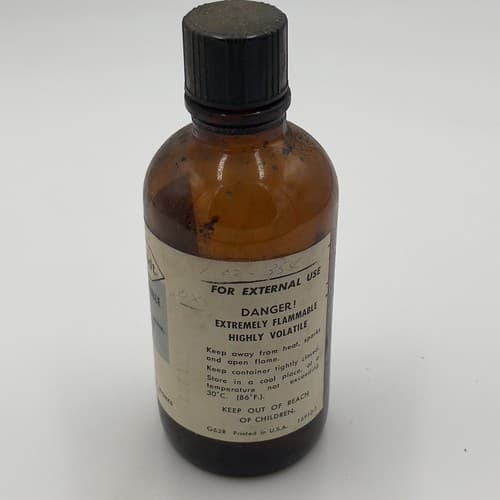 RARE Vintage Collodion Flexible Mallinckrodt Amber Bottle ,EMPTY, NO CONTENTS - Thumbnail 2