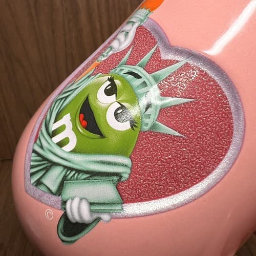 M&M's World Statue of Liberty Pink 3D mug Glitter Heart Chocolate for All 2016 - Thumbnail 8