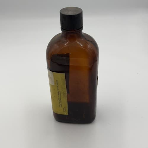 RARE Vintage CHOLEDYL ELIXIR Amber bottle EMPTY, NO Contents for display only - Thumbnail 2