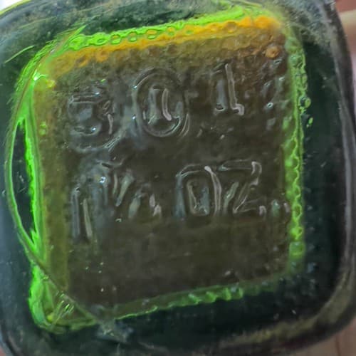 Antique McNeill Fluorescein Sodium Merck Pharmacy Medicine Bottle Label Green - Thumbnail 6
