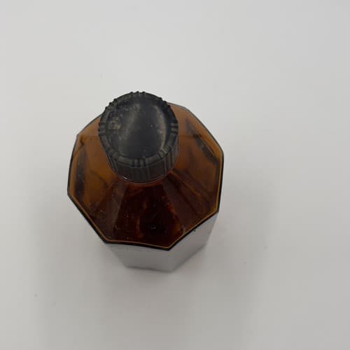 Vintage Glycolixir Collectible Octagonal Medicine Bottle , no label EMPTY - Thumbnail 2
