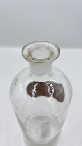 Early Label Late 1800's Apothecary Bottle W/Label Hand Blown Tinctura 10" - Thumbnail 5