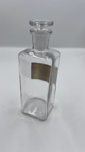 Antique Apothecary Pharmacy Jar Bottle Under Glass Label Tr Stramon 8" - Thumbnail 3