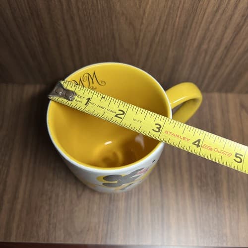 Authentic Disney Store Minnie Mouse Mug Yellow Polka Dots - Thumbnail 7