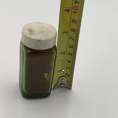 Antique McNeill Fluorescein Sodium Merck Pharmacy Medicine Bottle Label Green - Thumbnail 5