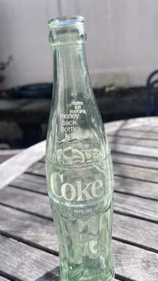 Vintage Coca Cola Coke Green Glass Bottle Tall 1 Pint 16 oz - Thumbnail 3