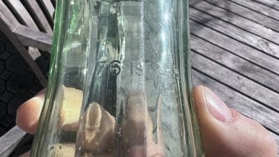 Vintage Coca Cola Coke Green Glass Bottle Tall 1 Pint 16 oz - Thumbnail 4