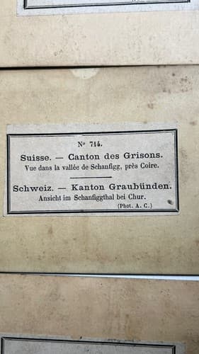 ( Lot of 3 ) Early 19th century Stereoview of a Swiss Alps - Thumbnail 7