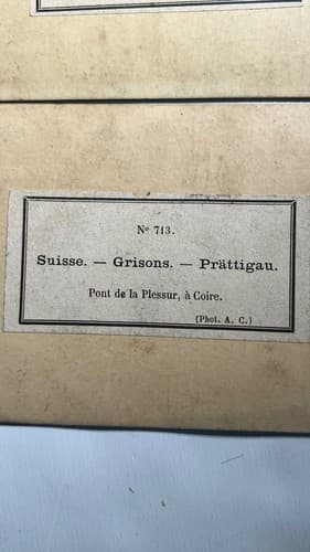 ( Lot of 3 ) Early 19th century Stereoview of a Swiss Alps - Thumbnail 6