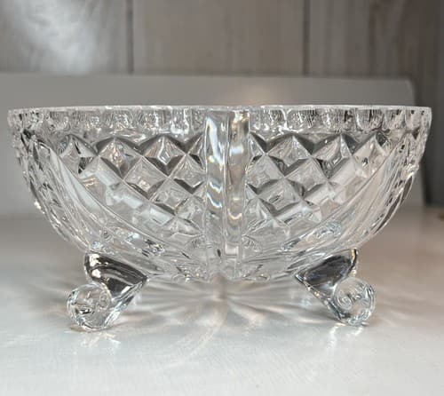 Vintage Lead Crystal Footed Candy Nut Dish Bowl, 5" x 2.75" - Thumbnail 6