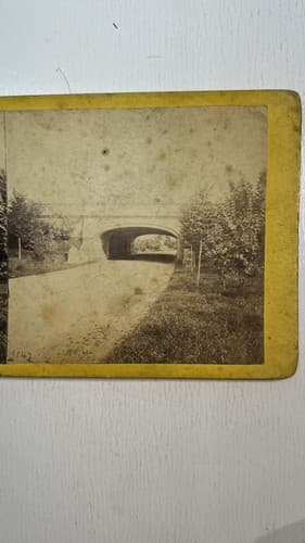 Archway over Bridle Road west of Playground NY E&HT Anthony Stereoview 1863 - Thumbnail 3