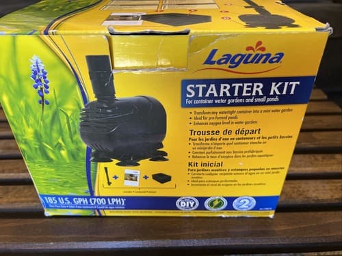 Laguna Container Garden - Small Pond Fountain Starter Kit- Indoor Water Fountain