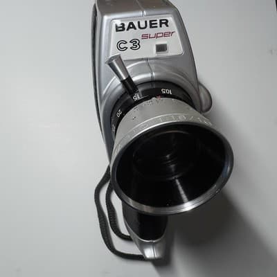 Bauer C3 Super 8mm Movie Camera Germany , with case Untested - Thumbnail 2