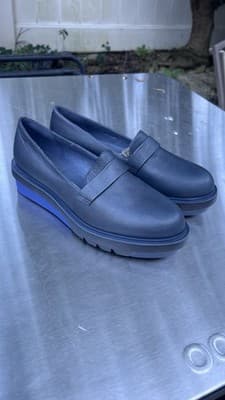 Camper Marta Oxfords Shoes Womens Size 7 US 38 EU Blue Leather Platform