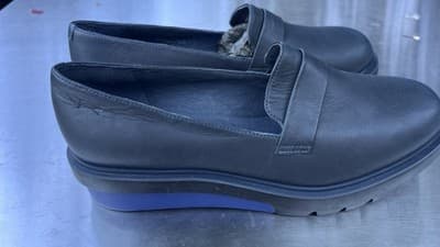 Camper Marta Oxfords Shoes Womens Size 7 US 38 EU Blue Leather Platform - Thumbnail 5