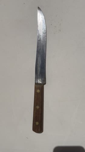 Vintage Anvil Hammered Carbon Steel Kitchen Chefs Knife Robeson RARE 8" BLADE - Thumbnail 6