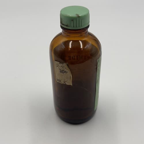 Vintage Bottle Amber Pharmacy DELTAMIDE Sulfadiazine The Armour labs EMPTY - Thumbnail 5