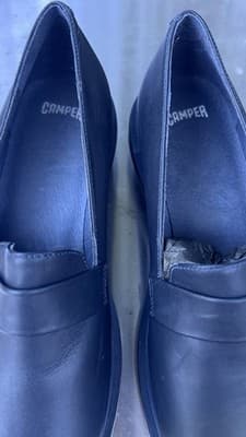 Camper Marta Oxfords Shoes Womens Size 7 US 38 EU Blue Leather Platform - Thumbnail 7