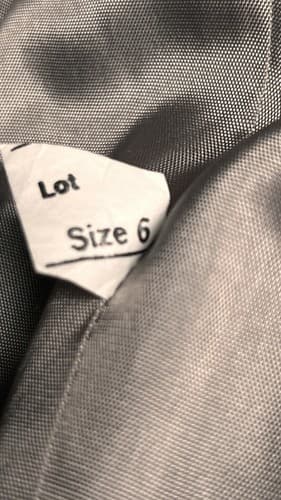 "STAGE" Vintage Military-Style Gray Wool Jacket w/ Brass Buttons - Women Sz 6 - Thumbnail 6