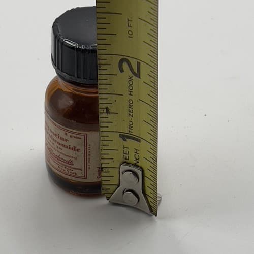 RARE Hyoscine Hydrobromide (Scopolamine) Mallinckrodt Poison Bottle bottle EMPTY - Thumbnail 6