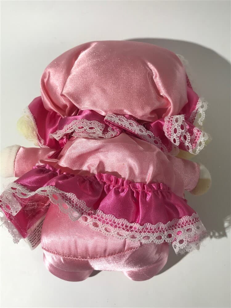 Vintage 1983 Daekor Doll Plush Pink, Made in Korea - Thumbnail 4