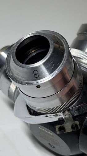 ANTIQUE CARL ZEISS NOSEPIECE MICROSCOPE PART 20259 AS PICTURED - Thumbnail 5