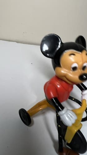 Disney's Vintage Mickey Mouse on Tricycle Gabriel Industries 1977 Action Toy - Thumbnail 3