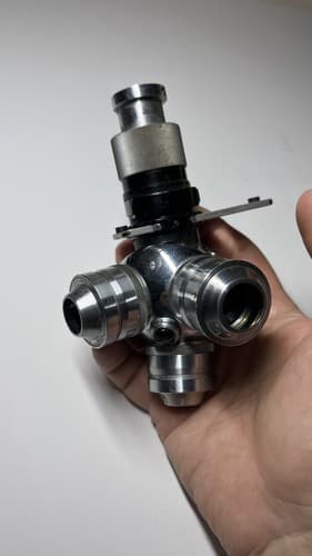 ANTIQUE CARL ZEISS NOSEPIECE MICROSCOPE PART 20259 AS PICTURED - Thumbnail 2