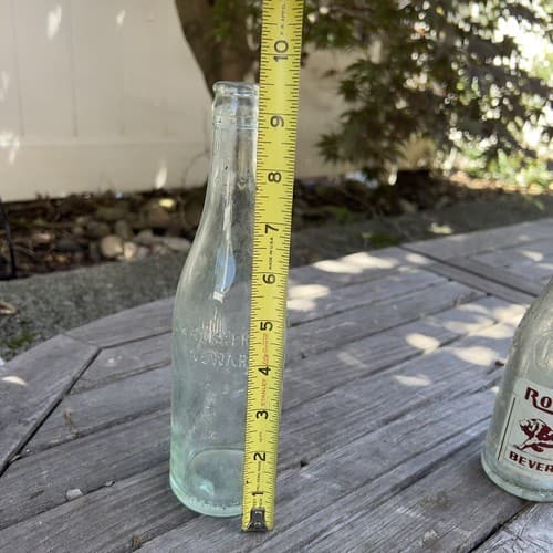 Vintage C. Krueger Brewing Company Newark NJ Green Aqua Glass Beer Bottle - Thumbnail 7