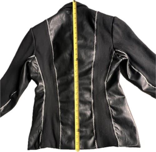 Christian Linares CL2 vintage Women's Black Wool Blend Jacket, read - Thumbnail 5