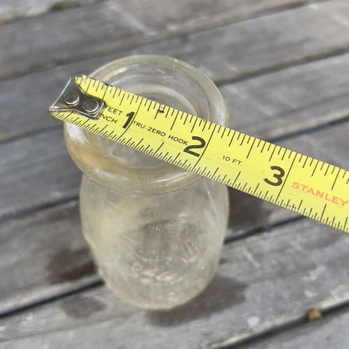 Alderney Dairy Co. Newark New Jersey Glass MILK Half Pint BOTTLE EMBOSSED - Thumbnail 6