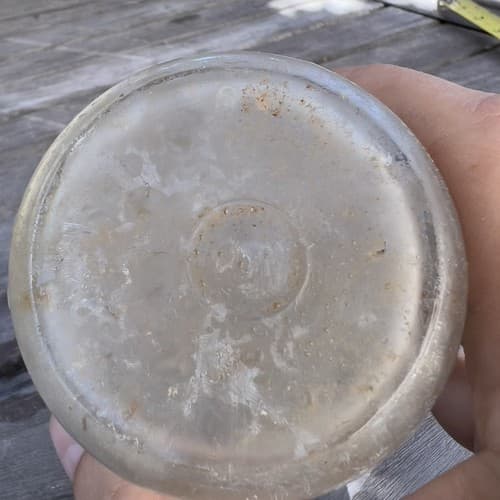 Alderney Dairy Co. Newark New Jersey Glass MILK Half Pint BOTTLE EMBOSSED - Thumbnail 4