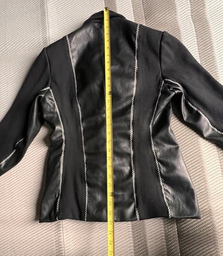 Christian Linares CL2 vintage Women's Black Wool Blend Jacket, read - Thumbnail 12
