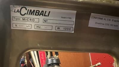 Vintage Cimbali Microcimbali Espresso Machine 1984 - Thumbnail 6