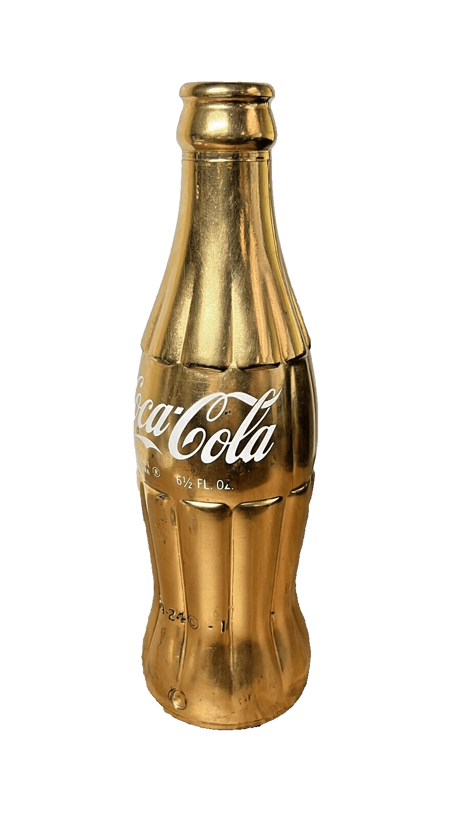 Very Rare 1968 Gold Coca Cola Commemorative Bottle 50mil gallon