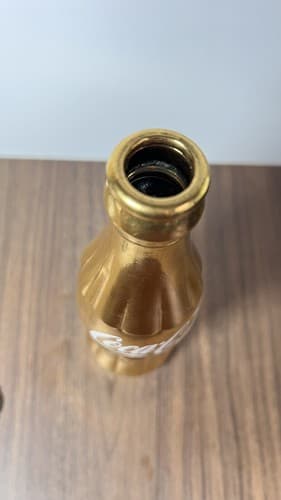 Very Rare 1968 Gold Coca Cola Commemorative Bottle 50mil gallon - Thumbnail 4